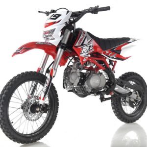 Apollo DB-X19 125cc Dirt Bike, 4-Speed Manual, Kick start with Headlights