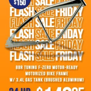 BBR Tuning F-ZERO Motor-Ready Motorized Bicycle Frame w/ 3.4L Gas Tank