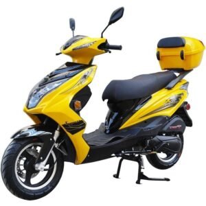 CRT Super 200 Gas Moped Scooter, Automatic CVT, High-Power Engine, Sporty Style