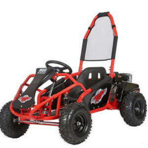 MotoTec Mud Monster Kids Gas Powered 98cc Go Kart Full Suspension - Red / No Assembly - Ships in Factory Box