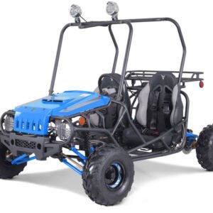 Tao Mojave 110cc Kids Gas Go Kart, Electric Start, Automatic with Reverse, Ages 8 and up - Blue