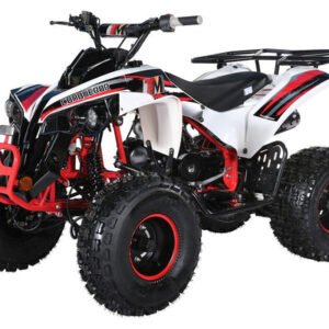 TrailMaster C125 125cc Sport ATV, Automatic with Reverse, 8 inch Wheels, Ages 12 and up - White/Red