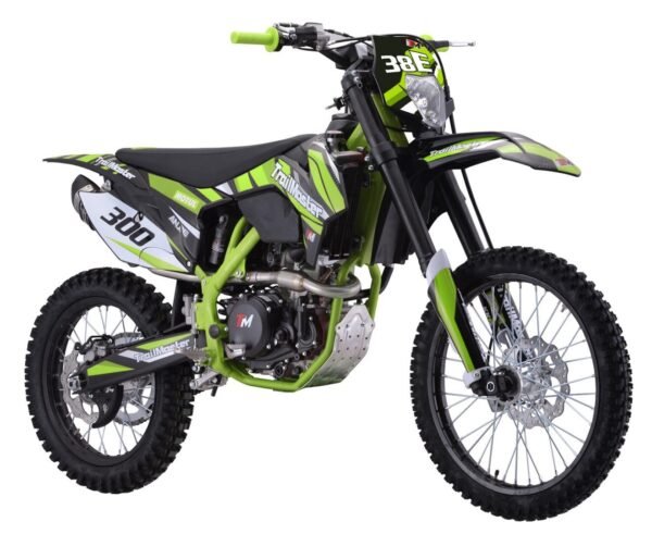 Trailmaster TM38E 300 EFI Dirt Bike, 6 speed manual clutch, Dual Adjustable Suspension
