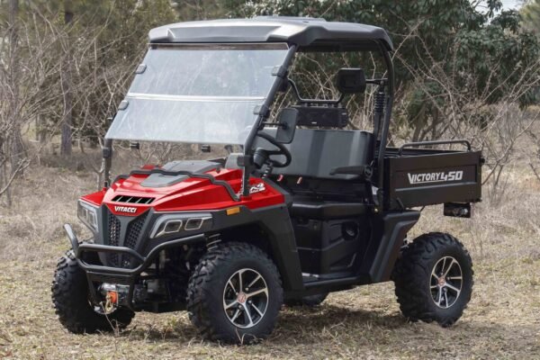 Vitacci Victory 450 Pro 4x4 UTV with Electronic Fuel Injection (EFI), 4-Stroke Engine, Water-Cooled, Overhead Camshaft, Dump Bed