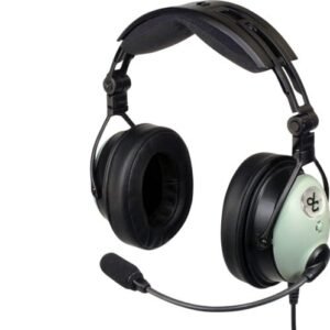 David Clark ONE-XH ANR Headset - Coiled Cord Helicopter Plug