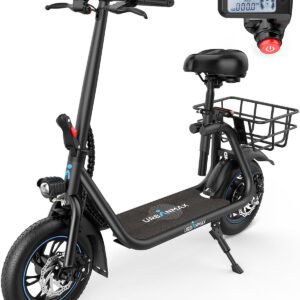 Gyroor C1 Electric Scooter with Seat & Carry Basket 450W