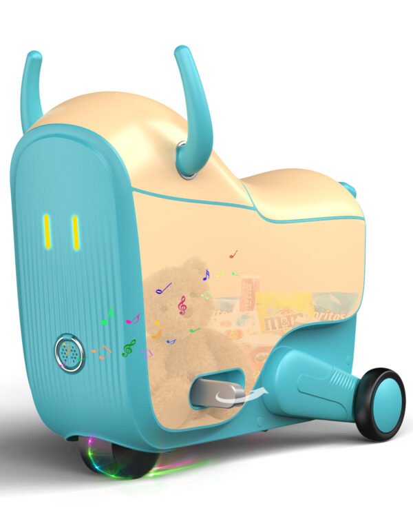 GYROOR GNU Electric Suitcase For Kids Ages 3-6