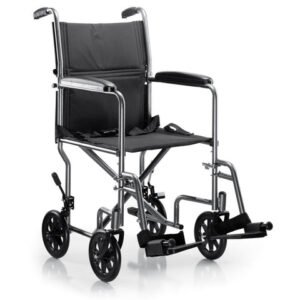 McKesson Lightweight Steel Transport Wheelchair 19" Seat