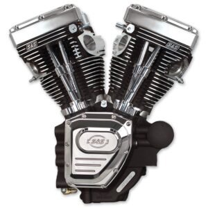S&S Cycle T143 Wrinkle Black Assembled Engine with 635 GE Camshafts