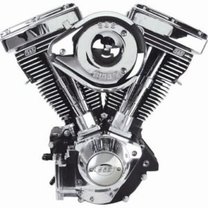 S&S Cycle V111 V Series Complete Engine Wrinkle Black