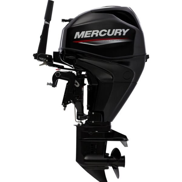 2016 Mercury 25 HP 3 Cylinder 4 Stroke 20″ (L) Tiller Outboard Motor - Image 3