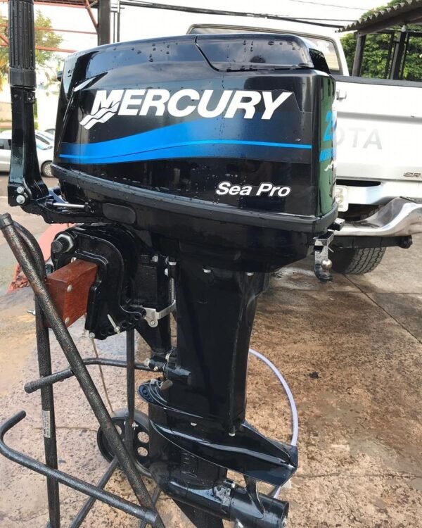 2016 Mercury 25 HP 3 Cylinder 4 Stroke 20″ (L) Tiller Outboard Motor - Image 4