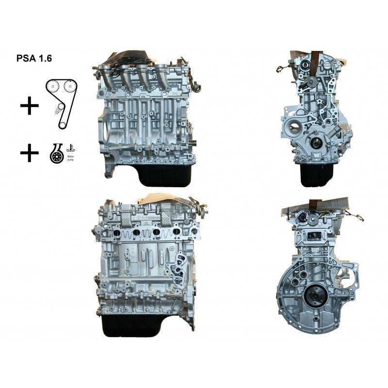 Remanufactured Engine Ford Fusion 1.6 TDCi 90 Hp HHJA, HHJB