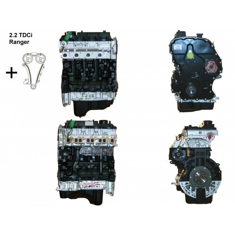 Remanufactured Engine Ford Ranger 2.2 TDCi 125/150 Hp GBVAJQJ, GBVAJQW Euro 5