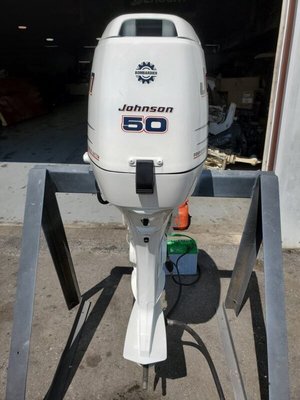 2003 Johnson 50 HP 3-Cylinder EFI 4-Stroke 20" (L) Outboard Motor - Image 4