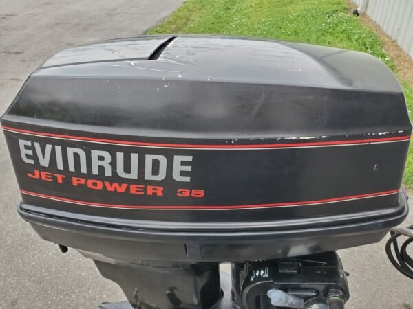 1993 Evinrude Jet Drive 50/35 HP 2-Cyl Carbureted 2-Str 20" (L) Outboard Motor - Image 7