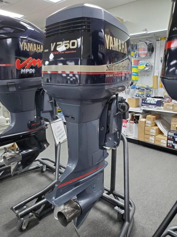Twin 2001 Yamaha 250 HP 6-Cylinder EFI 2-Stroke 25″ X Outboard Motors - Image 6