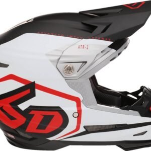 6D ATR-2 Helmet Delta Red/White