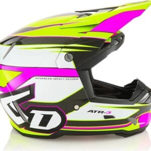 6D ATR-3 Helmet Hyper Gloss Neon Pink/Yellow