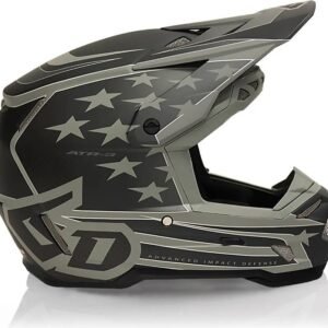 6D ATR-3 Helmet Patriot Matte Black