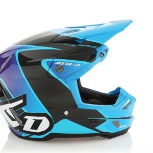 6D ATR-3 Helmet Wave Gloss Cyan/Blue/Purple