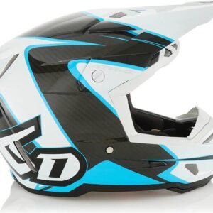 6D ATR-3 Helmet Wave Gloss Cyan/White