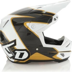 6D ATR-3 Helmet Wave Gloss Gold White