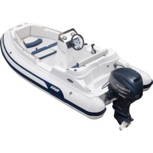 AB Inflatables Nautilus 12 DLX Fiberglass RIB 12' Boat with Yamaha 50 HP Motor - F50 - 2024