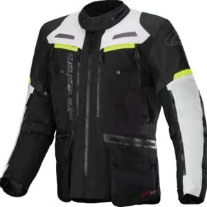 Alpinestars Bogota Pro Drystar Jacket Black/Ice Gray/Yellow Flou