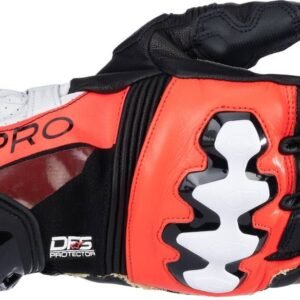 Alpinestars GP Pro RS4 Glove Black/Red Flou/White