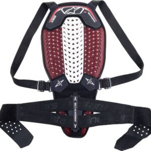 Alpinestars Nucleon Plasma Back Protector with Straps Black/White/Red