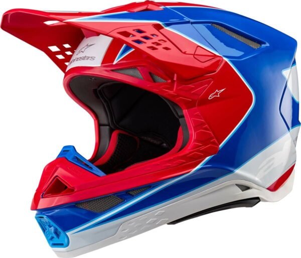 Alpinestars S-M10 Supertech Bale Helmet Carbon Red/Blue