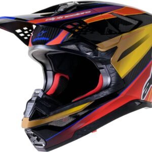 Alpinestars S-M10 Supertech ERA Helmet Carbon Gold/Yellow/Red