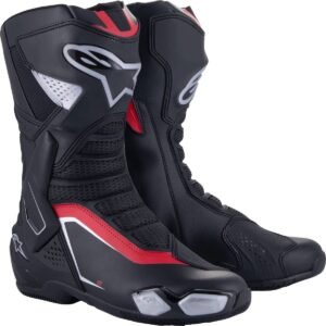 Alpinestars SMX-6 V3 Boots Black/Silver/Red