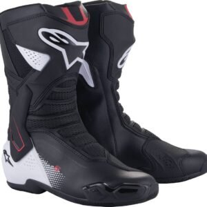 Alpinestars SMX-6 V3 Boots Black/White/Red Graphic