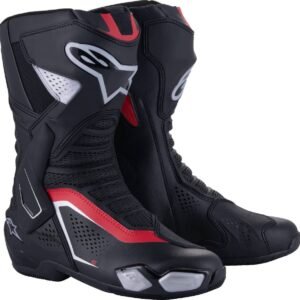 Alpinestars SMX-6 V3 Vented Boots Black/Silver/Red