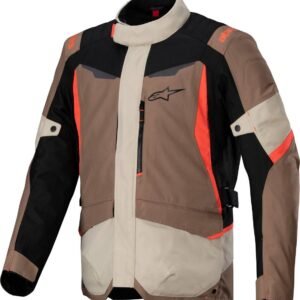 Alpinestars St-1 Waterproof Jacket Khaki Sand/Black/Red Flou