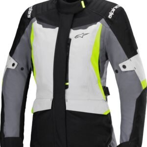 Alpinestars Stella ST-1 Waterproof Womens Jacket Ice Gray/Black/Yellow Flou
