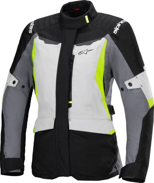 Alpinestars Stella ST-1 Waterproof Womens Jacket Ice Gray/Black/Yellow Flou