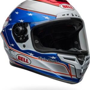 Bell Helmets Racestar DLX Flex Motorcycle Helmet Beaubier Red/White/Blue
