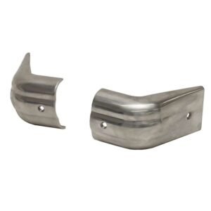 Cruisers Boat Rub Rail Corner End Caps | Stainless (Set of 2)