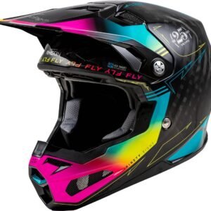 Fly Racing 2024 Formula Carbon S Legacy Helmet Black/Elec Blue/Fuschia