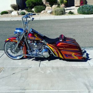 HD Bagger kit 4.5", custom baggers, extended & stretched saddle bags,