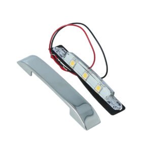 Mega LED - Thalia LED Courtesy Light - Stainless Steel, 12-28V DC, 1W, Warm White, IP67