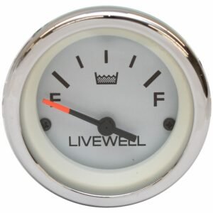 Mercury Boat Livewell Water Level Gauge 62865 | 2 1/8 Inch White