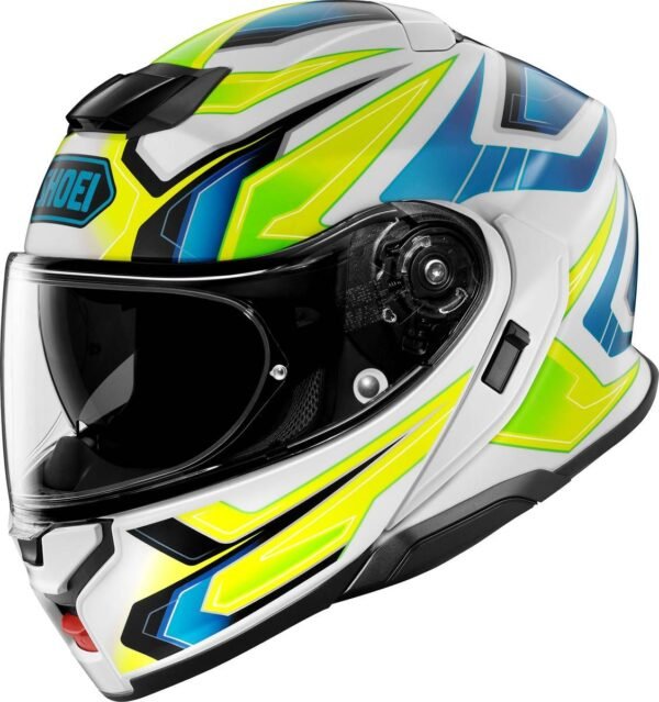Shoei Neotec 3 Anthem Helmet Hi-Vis/Blue/White