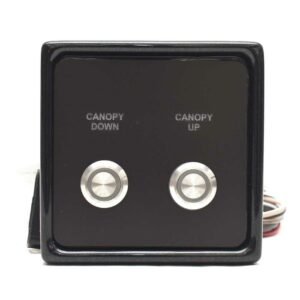 Tracker Boat Switch Panel 318731 | Canopy Up/Down Push Button Black