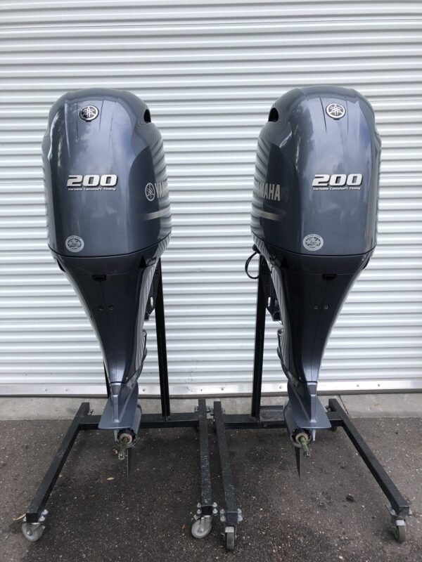 Used Twin Yamaha F200XCA 4-Strokw Outboard Motors - PTR Import And Export